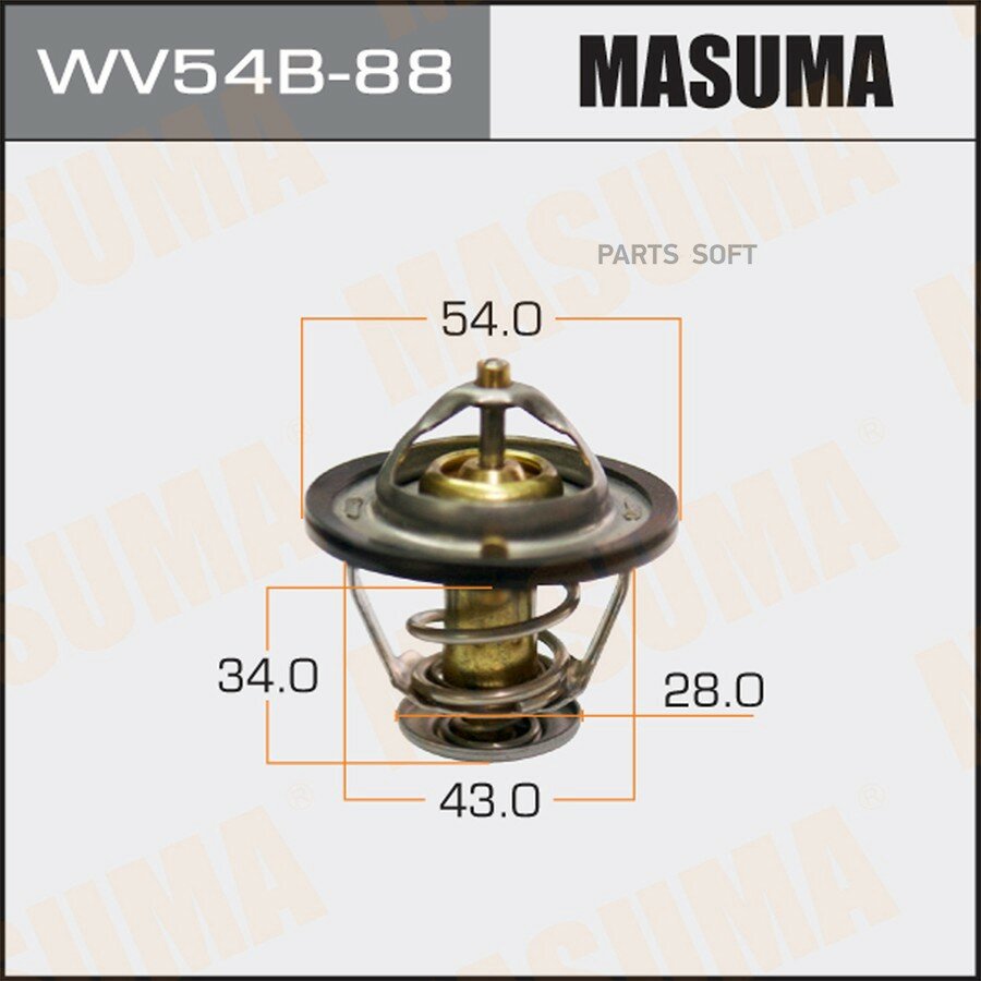 Термостат WV54B-88 Masuma MASUMA WV54B88 | цена за 1 шт