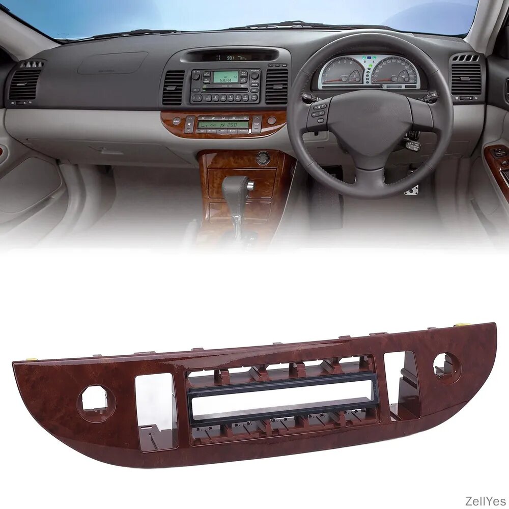 Cankypu Панель климат-контроля для Toyota Camry XV30 (2001–2006 г. в.), дерево, коричневый
