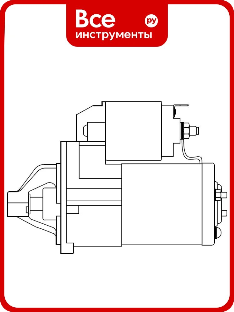 Стартер для автомобилей Mitsubishi Outlander II 3.0i 1,6кВт StartVOLT LSt 1103