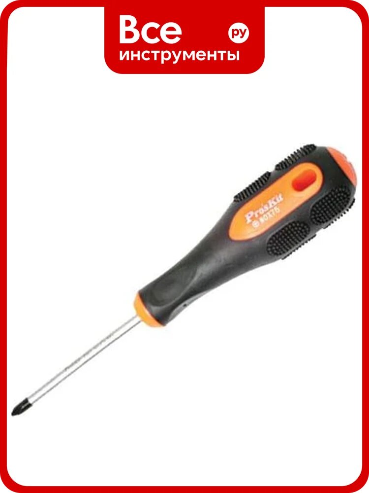 Отвертка ProsKit Pro-soft + #0, 3х75мм, 163мм SD-201B С00033919