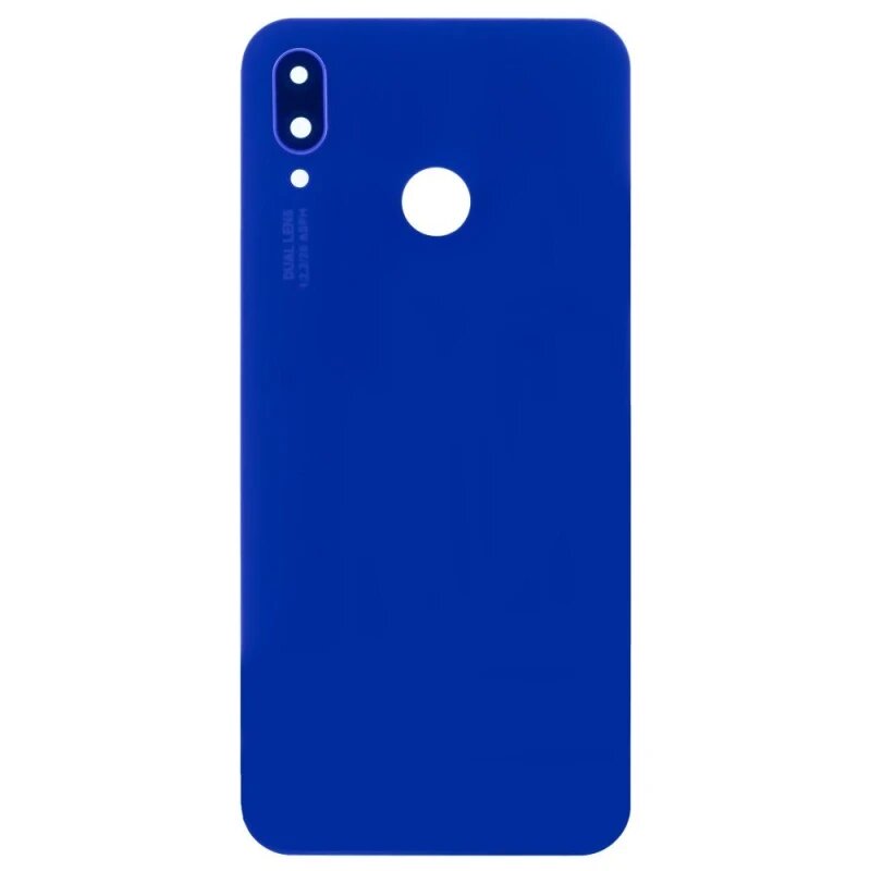 Задняя крышка для Huawei P20 Lite (ANE-LX1) / Nova 3E (ANE-AL00) (синий) (в сборе со стеклом камеры)