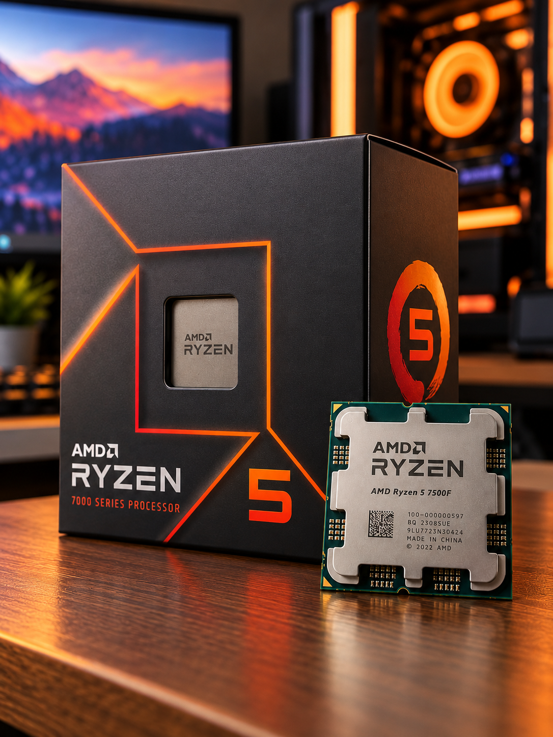 AMD Ryzen 5 7500F — мощный 6-ядер 12-поточный процессор для игрового ПК