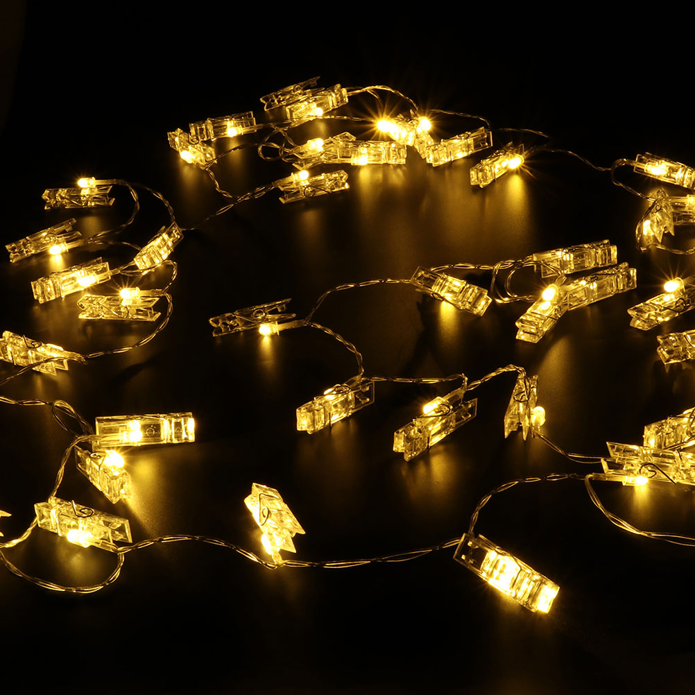 Светодиодные Гирлянды 5 М 50 LED Освещение Для Фото Декорации Свадьба День Рождения Рождество Прозрачный 500x8 8cm