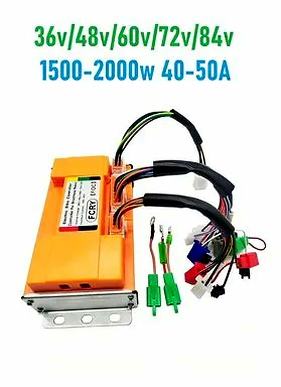 Контроллер 36-84v 1500-2000W 40-50A для мотор-колеса, 15x11x7 см, прочие аксессуары