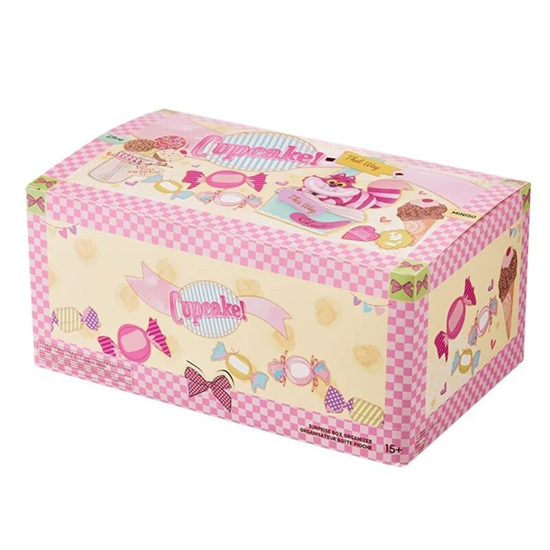 MINISO Disney Cheshire Cat Animal Friends Cupcake Blind Box Figure Toy Polnyy Set 6 Figur Podarok