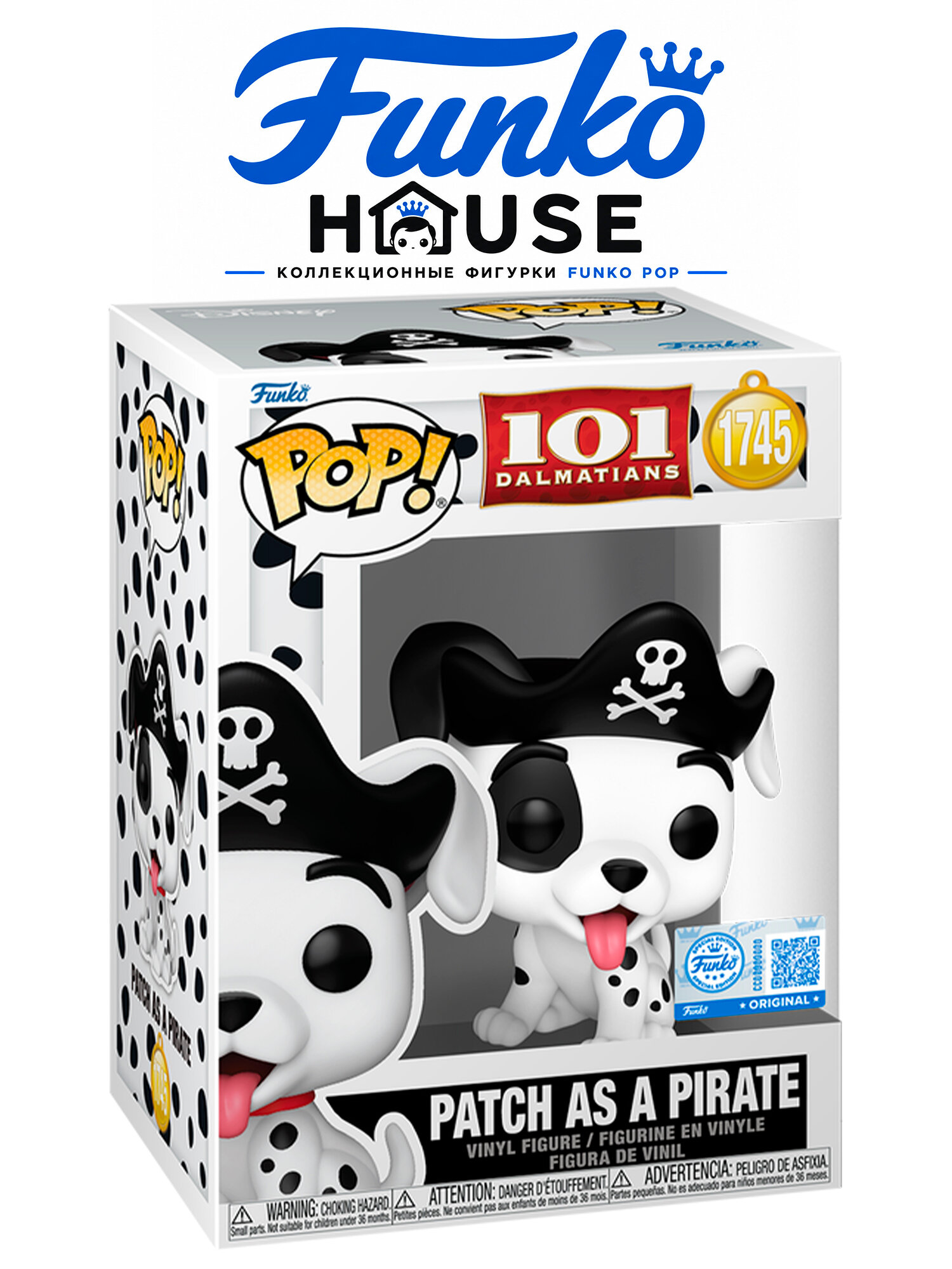 Фигурка Funko POP! Patch as a Pirate (1745) 101 Dalmatians Disney