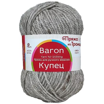 Пряжа Троицкая Купец 43 (1 моток, 100г/200м) суровый лен