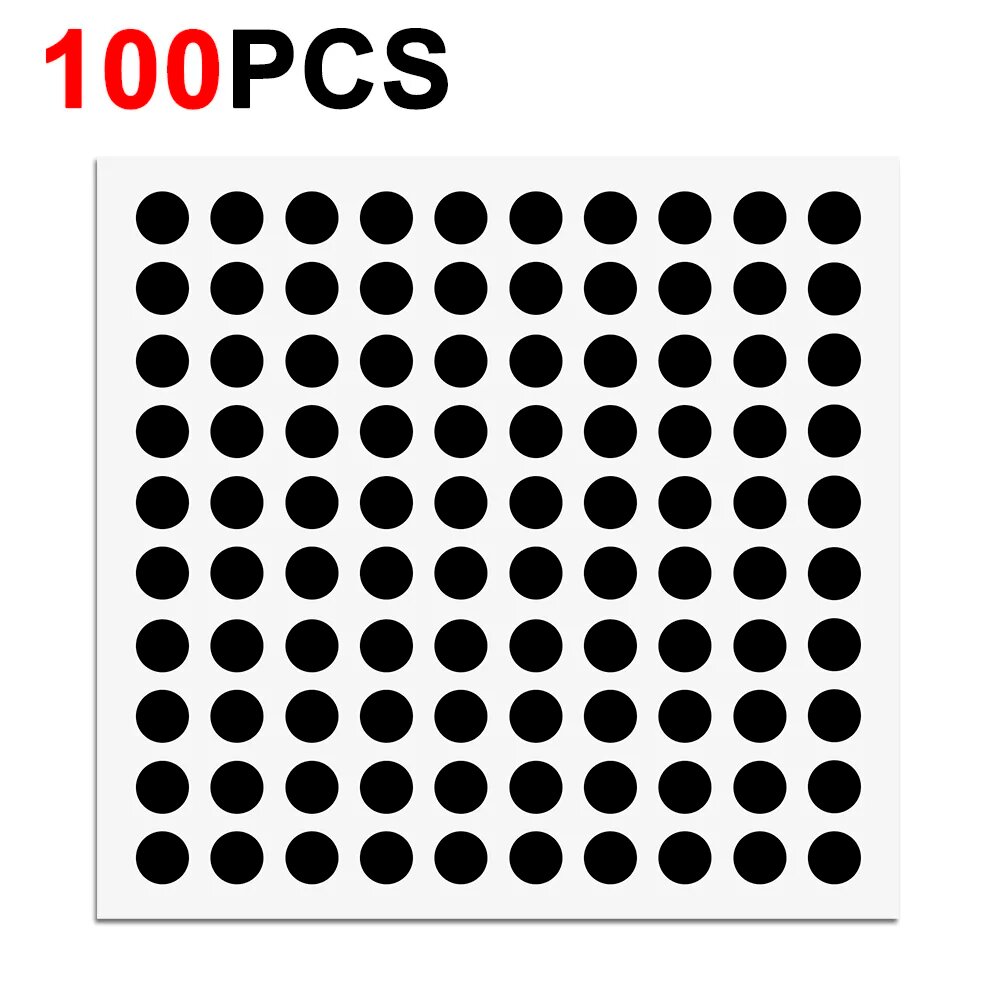 100 шт. черные светозащитные стикеры для очков