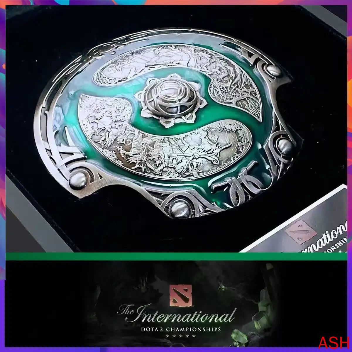 Фигурка щита Aegis Immortal из игры Dota 2, TI8 Champion's Shield, коллекционная модель