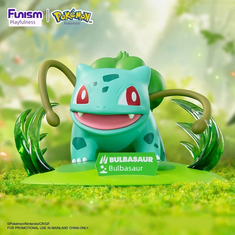 Bulbasaur - Трава, фигурка покемона, официальный аниме-коллекционный товар, 12 см, слепой бокс