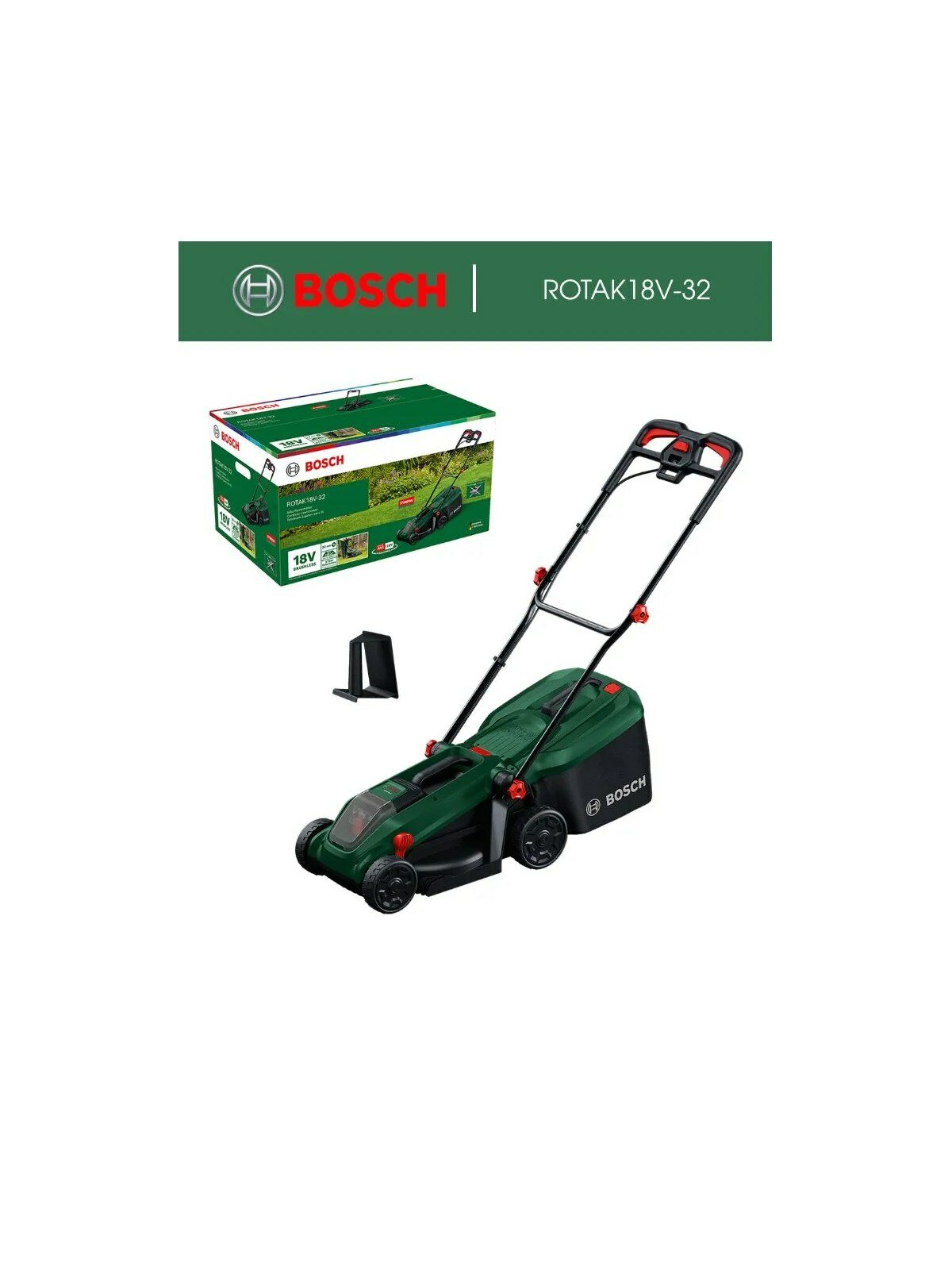 Аккумуляторная газонокосилка Bosch ROTAK18V-32, 18V, без АКБ и ЗУ арт. 06008B9P01