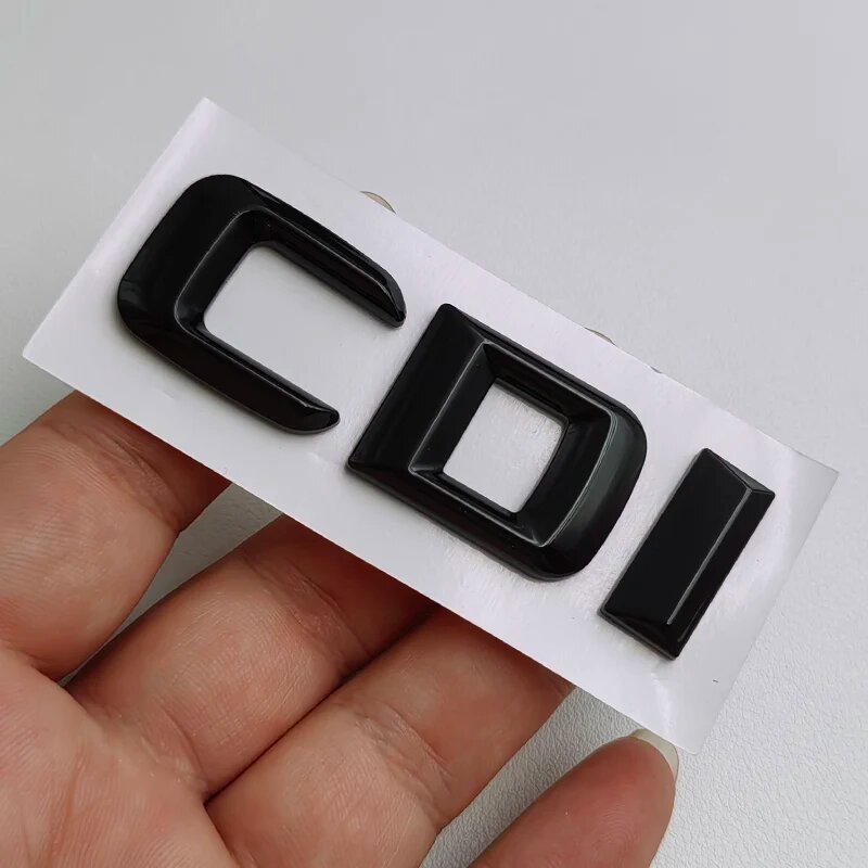 3D ABS Хром Черный Логотип CDI Стильная Эмблема Наклейка Для Mercedes Benz GL ML Convex Glossy Black