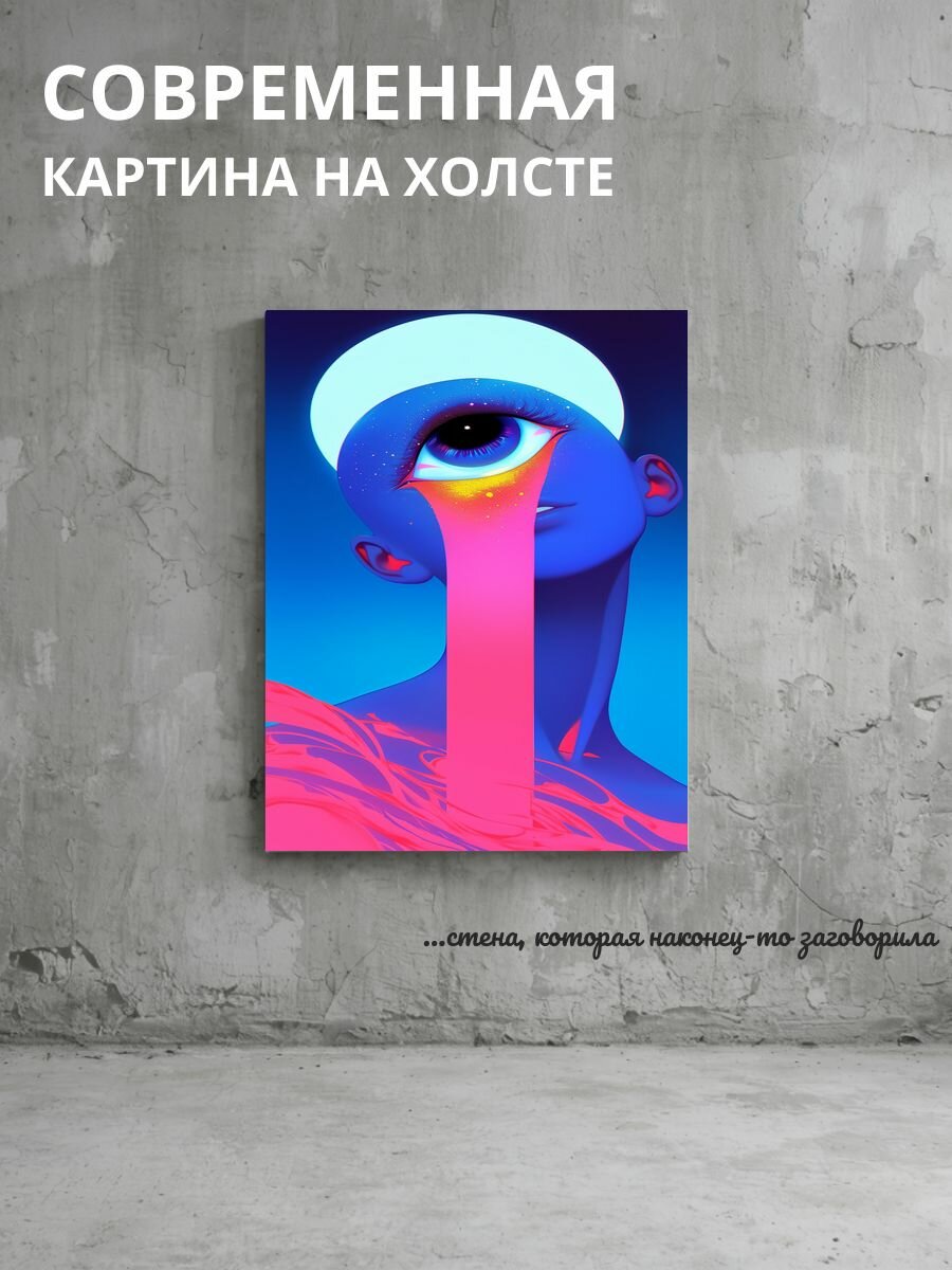 Картина на холсте Глаз 50x70 см