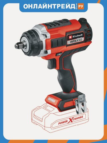 Изображение товара Гайковерт аккумуляторный ударный Einhell PXC Impaxxo 18/400, без АКБ и ЗУ (4510070)