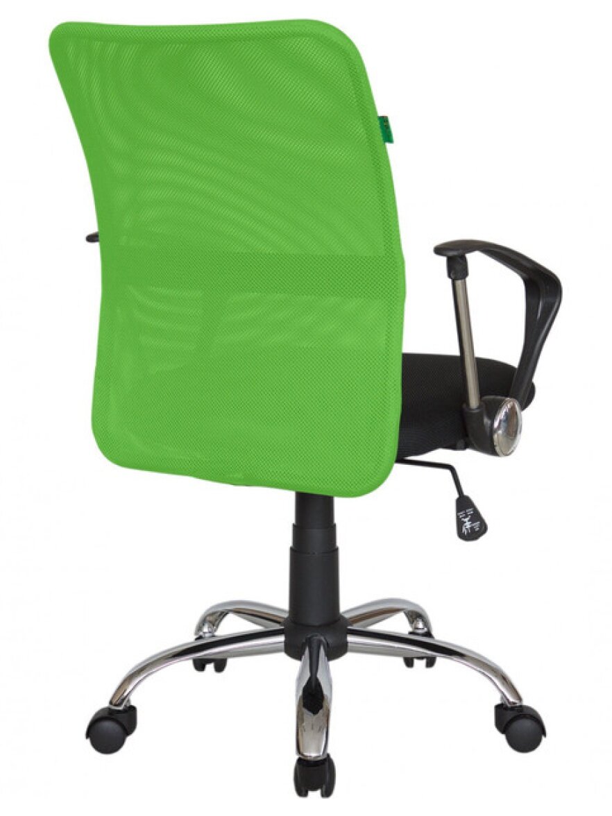 Кресло офисное Riva Chair RCH 8075 Чёрная тканьЗелёная сетка — фото 1