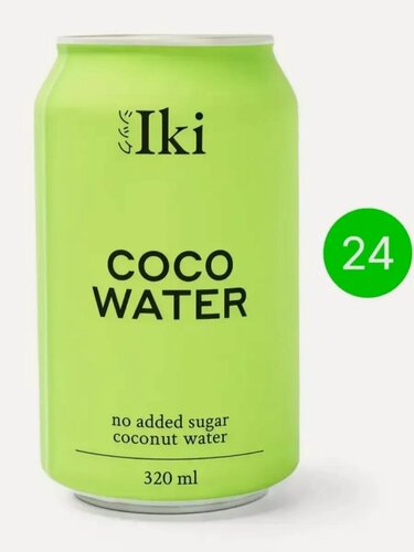 Изображение товара Натуральная кокосовая вода 24шт Iki
