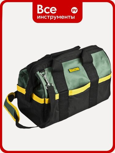 Изображение товара Сумка для инструмента Kraftool 18 карманов, 16" 38713-16_z01, из нейлона, пластиковая подкладка, наплечный ремень
