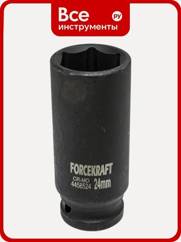 Изображение товара Головка ударная глубокая 6-гранная Forcekraft 24 мм, 1/2"DR FK-4458524(27039)