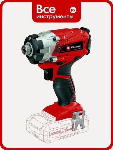 Изображение товара Ударный аккумуляторный винтоверт Einhell PXC TE-CI 18/1 Li Solo 4510034
