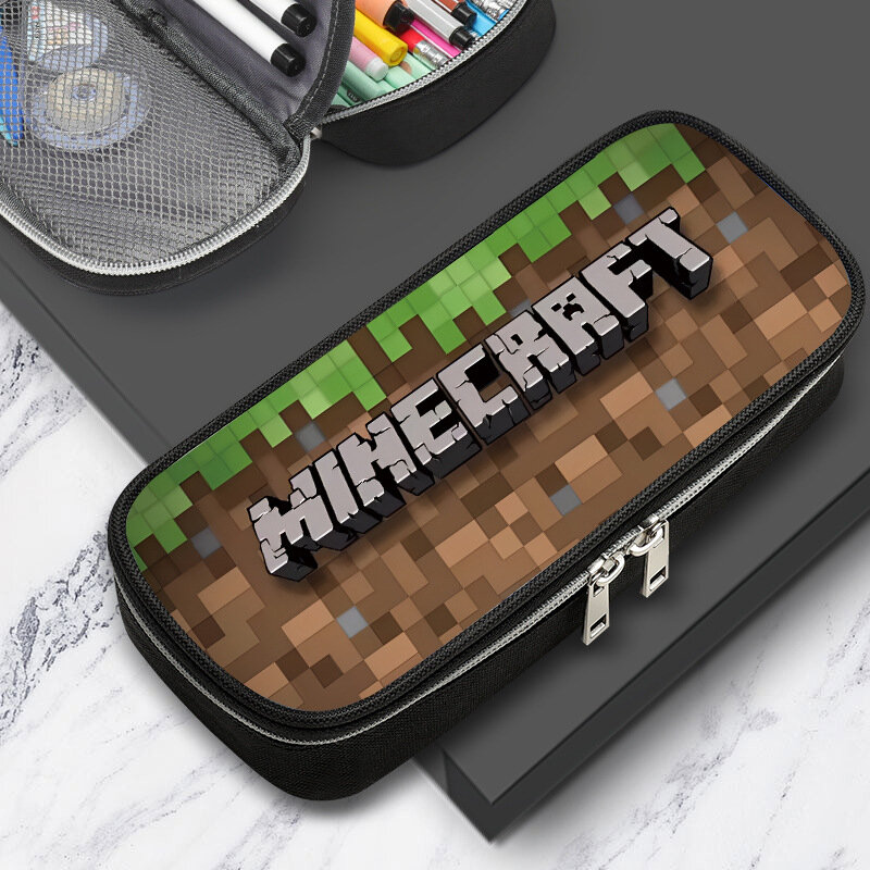 Водонепроницаемый пенал с Minecraft, модель PP71, большой объем, идеален для мальчиков