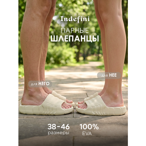 фото Шлёпанцы indefini 3d, размер s-37-38, белый,