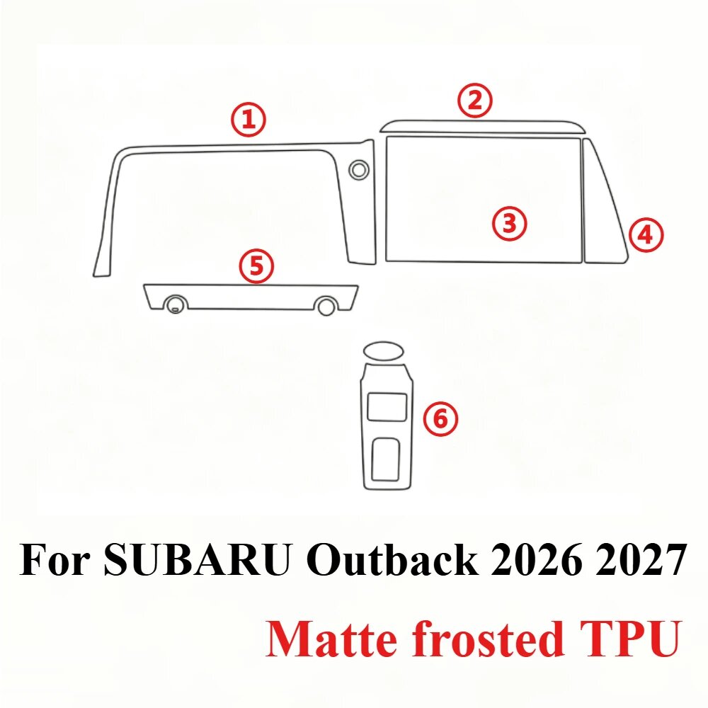 Защитная пленка Subaru Outback 2026-2027, TPU, матовая