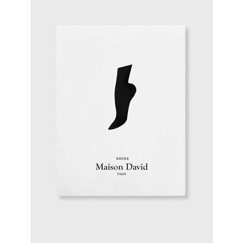 фото Носки maison david, размер one size, черный