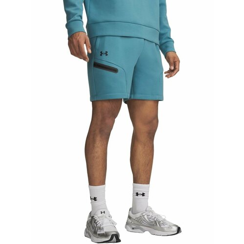 фото Шорты спортивные under armour ua unstoppable flc shorts, размер xl, синий