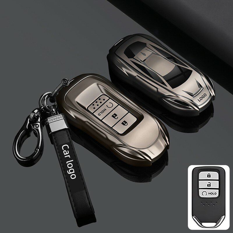 Брелок с 3 кнопками для Honda CR-V, Accord, Civic, HR-V, Fit, Elysion с матовой отделкой и черным дизайном YB-шнур,