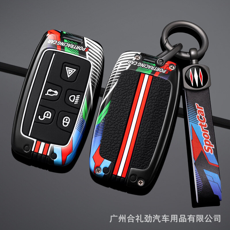Чехол для ключа от Land Rover Range Rover Sport, Velar, Evoque, Discovery 4 и Jaguar — матовый черный одинарный чехол в