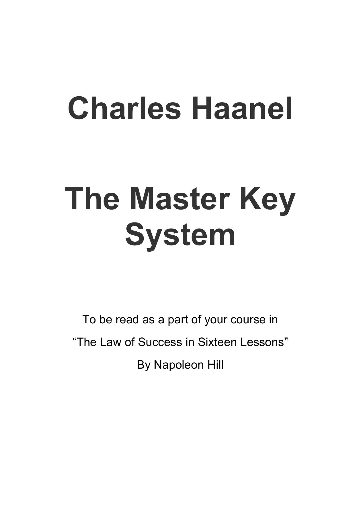 The Master Key System — фото 1