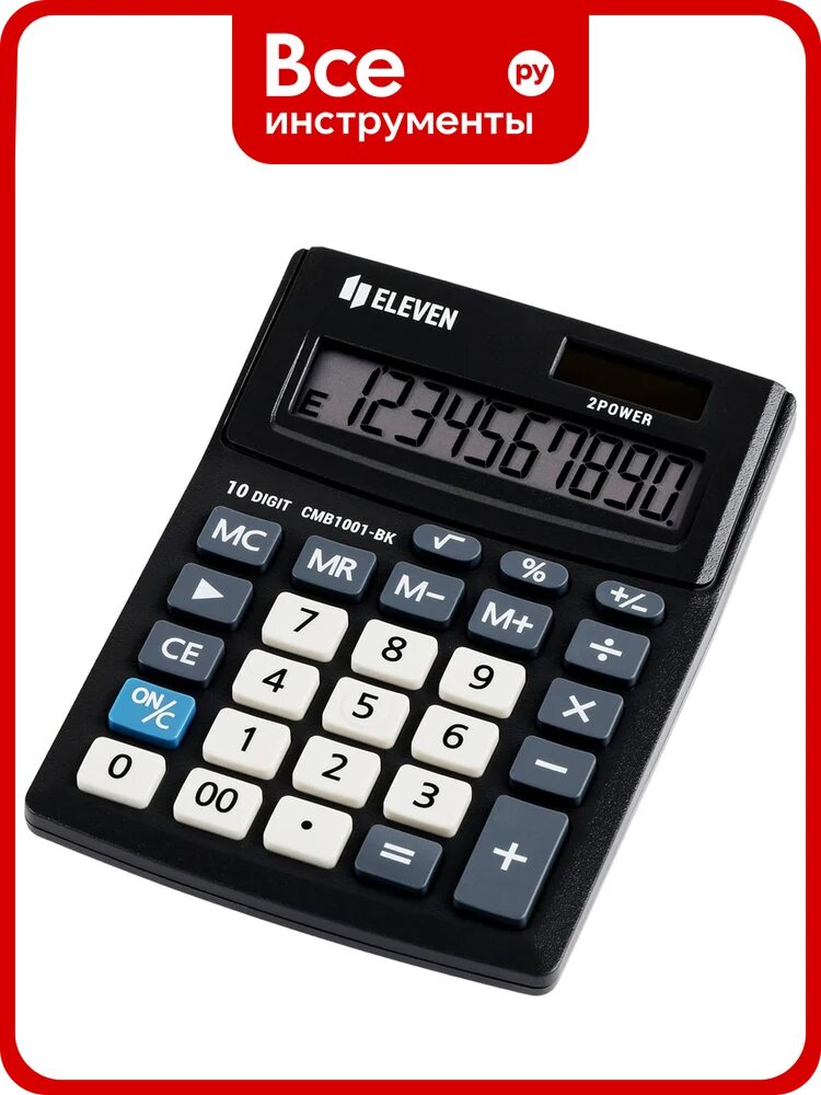 Настольный калькулятор Eleven Business Line 10 разрядов CMB1001-BK