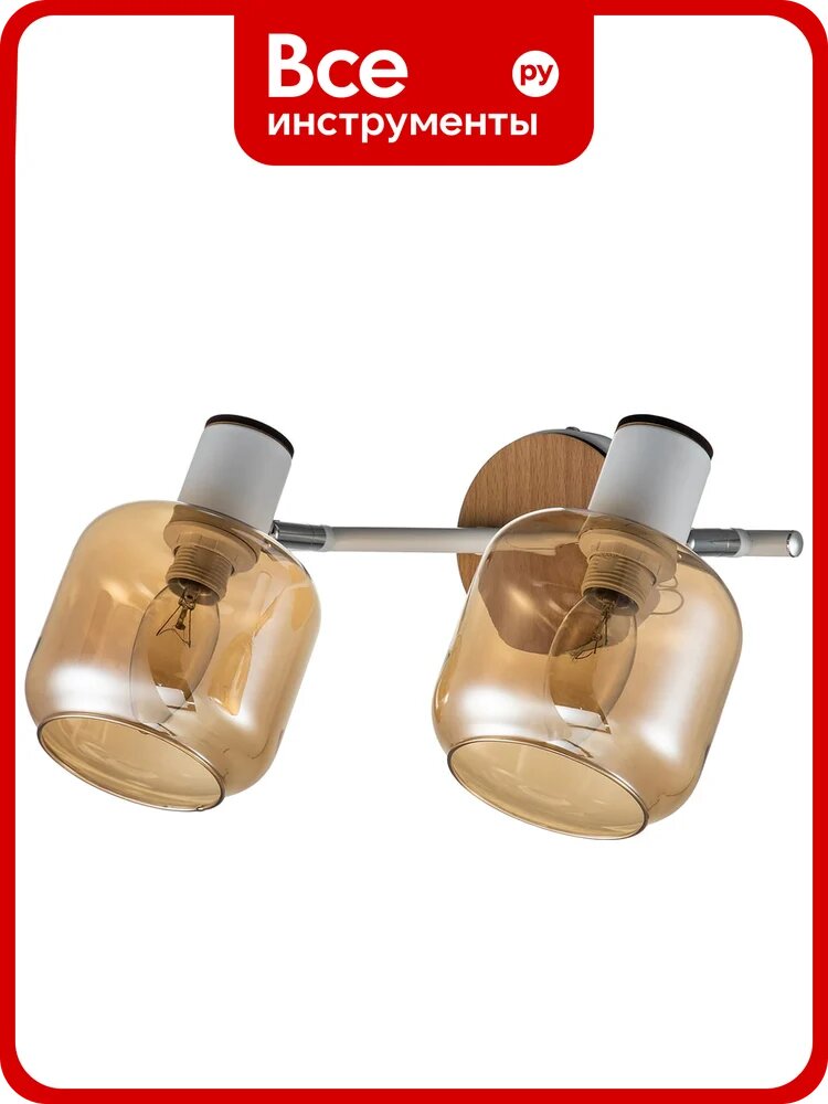 Спот ESCADA 10177/2A E14*40W White/Chrome/Wood 10177/2A White
