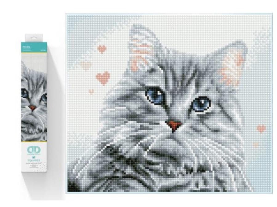 Мозаика Diamond Dotz "Кот Присцилла", 39x35 см