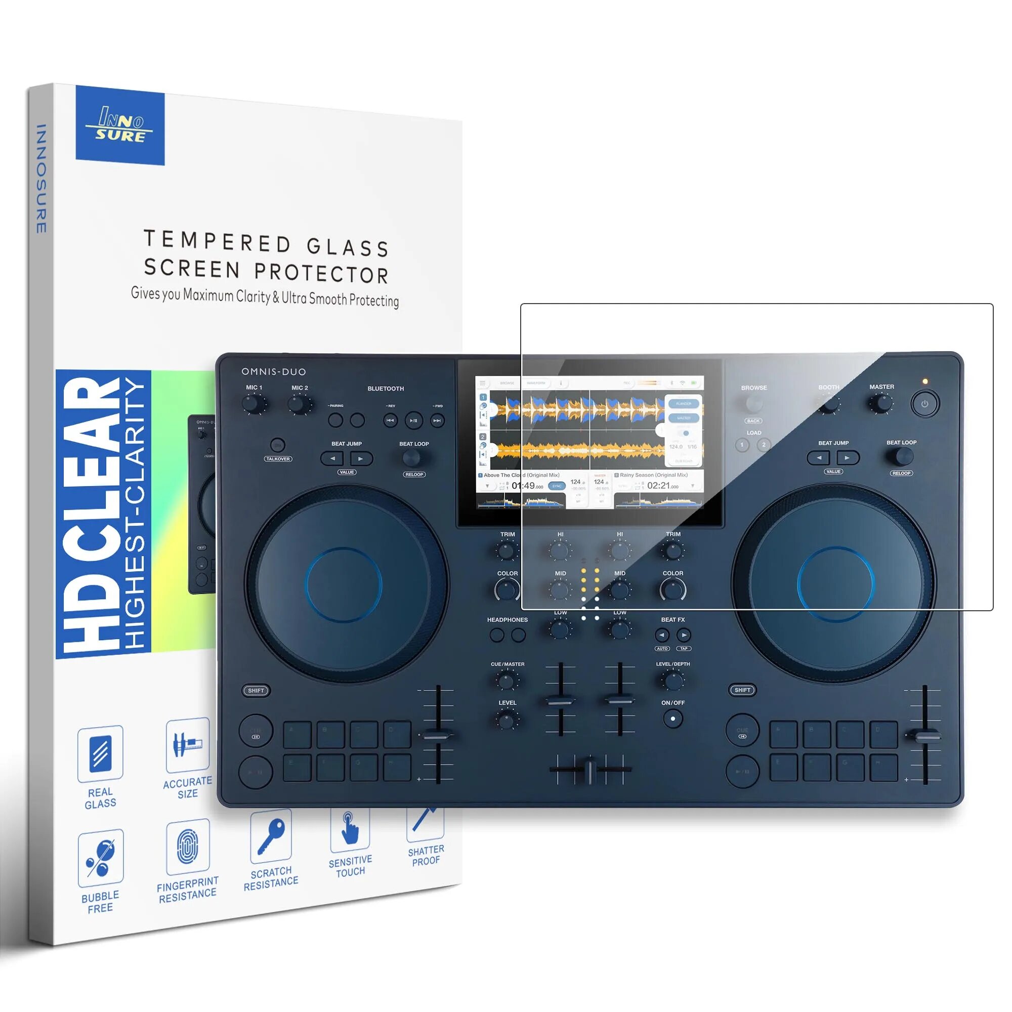 Защитное стекло для экрана AlphaTheta OMNIS-DUO, для 2-канальной цифровой DJ-системы 2pcs - 7 inch