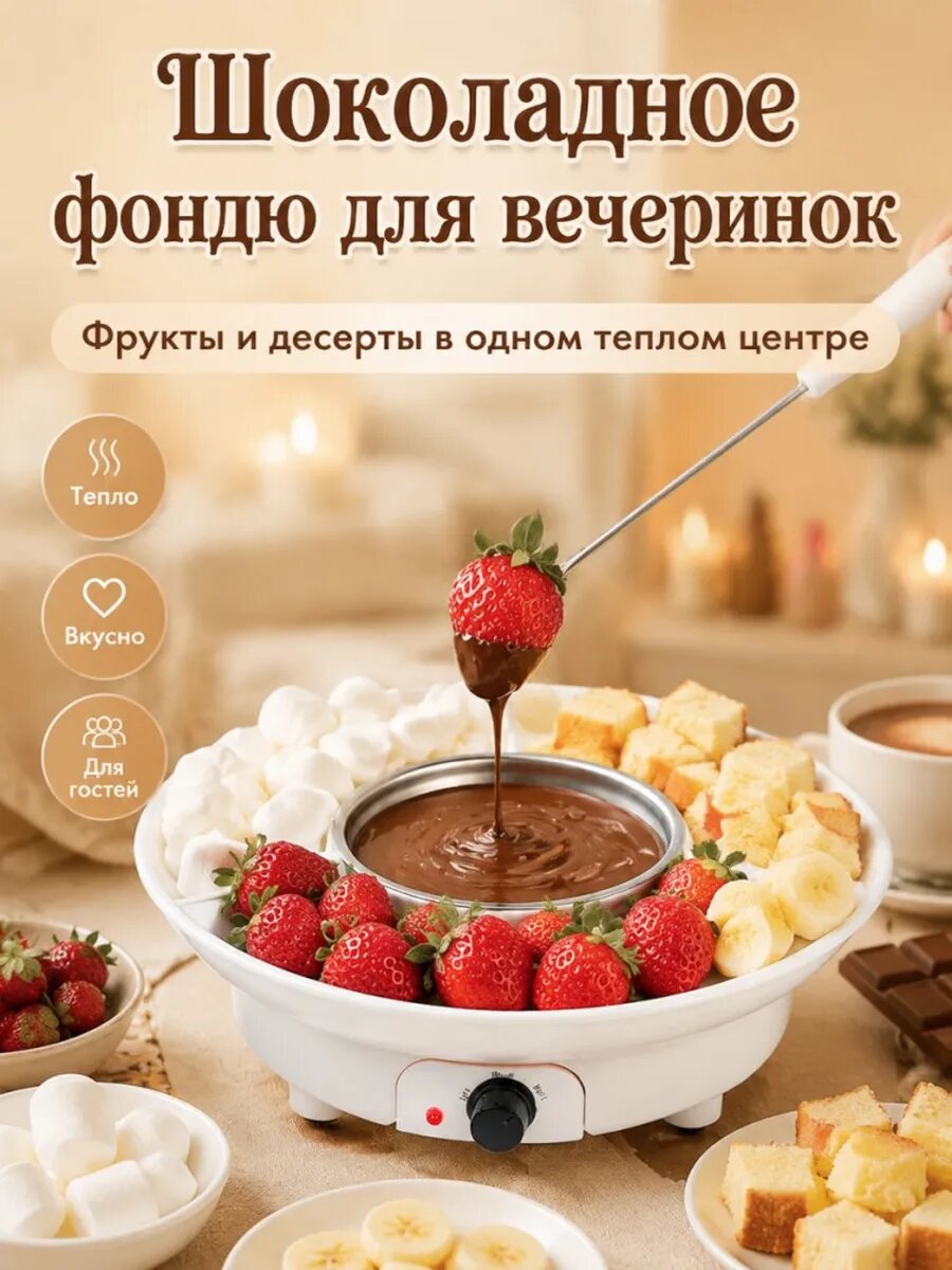Электрическая фондюшница для шоколада и сыра