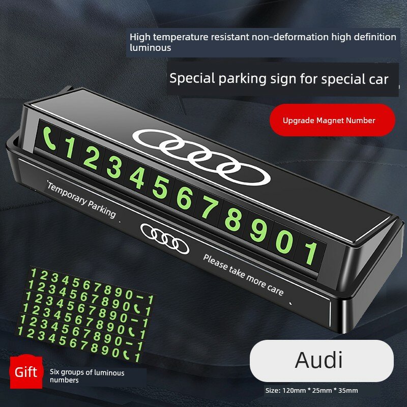 Парковочная табличка для автомобилей Audi с премиум-финишем