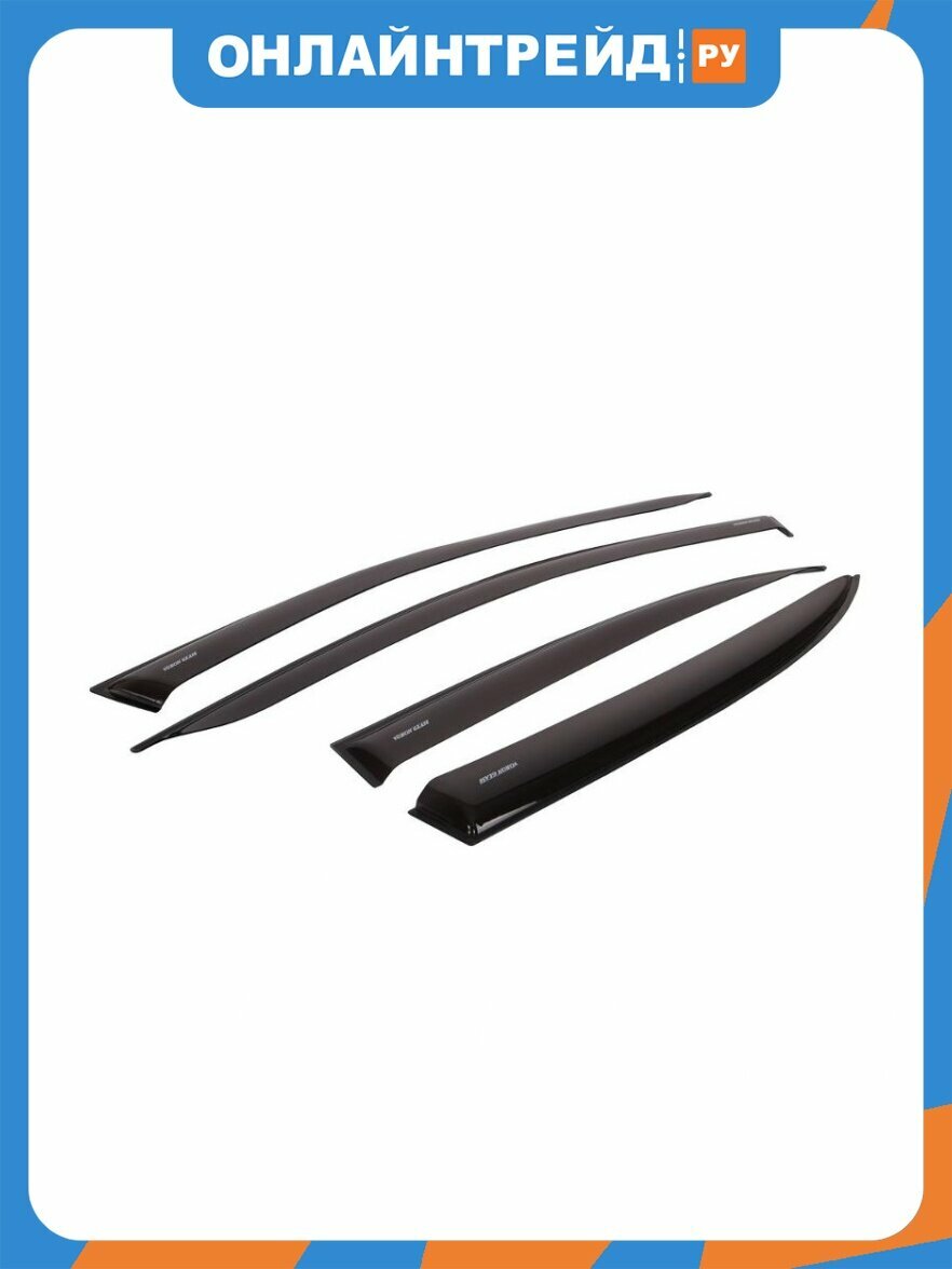 Дефлекторы Voron Glass серия CORSAR для Dongfeng S30, H30 Cross, накладные, комплект 4шт. (DEF00793)