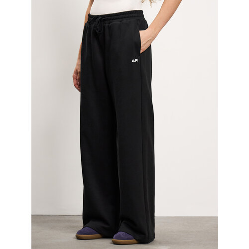 фото Брюки amazing red straight french terry pants, размер m, черный