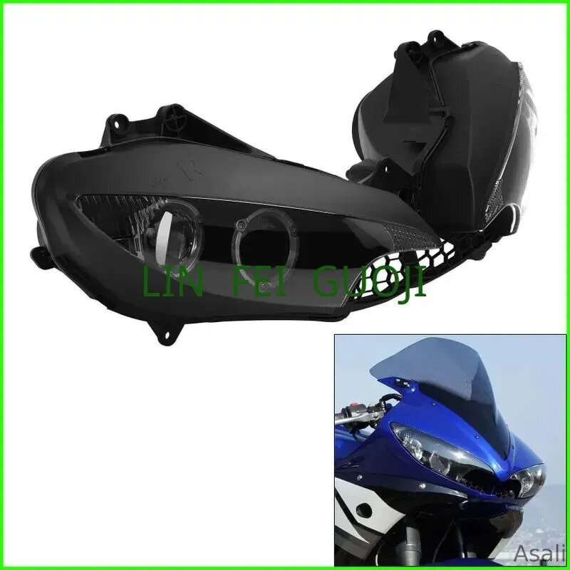 Фара мотоцикла в сборе подходит для Yamaha YZF R6 2003-2005 R6S 2006-2009