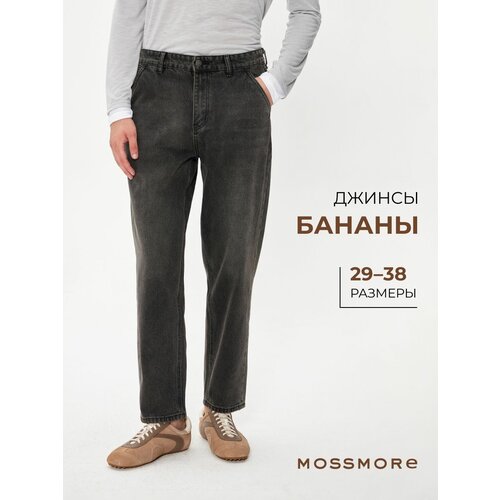 фото Джинсы широкие mossmore, размер 31, dark grey