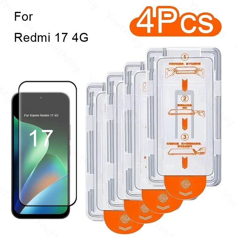 Для Xiaomi Redmi 17 стеклянная пленка с олеофобным покрытием, защитная пленка для экрана без 3 Glass