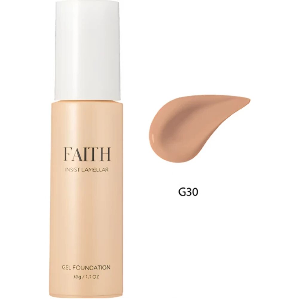 Faith Ламеллярный тональный гель для лица N Фейс Инсист, G30 / Faith Insist Lamellar Gel Foundation N G30, 30 г