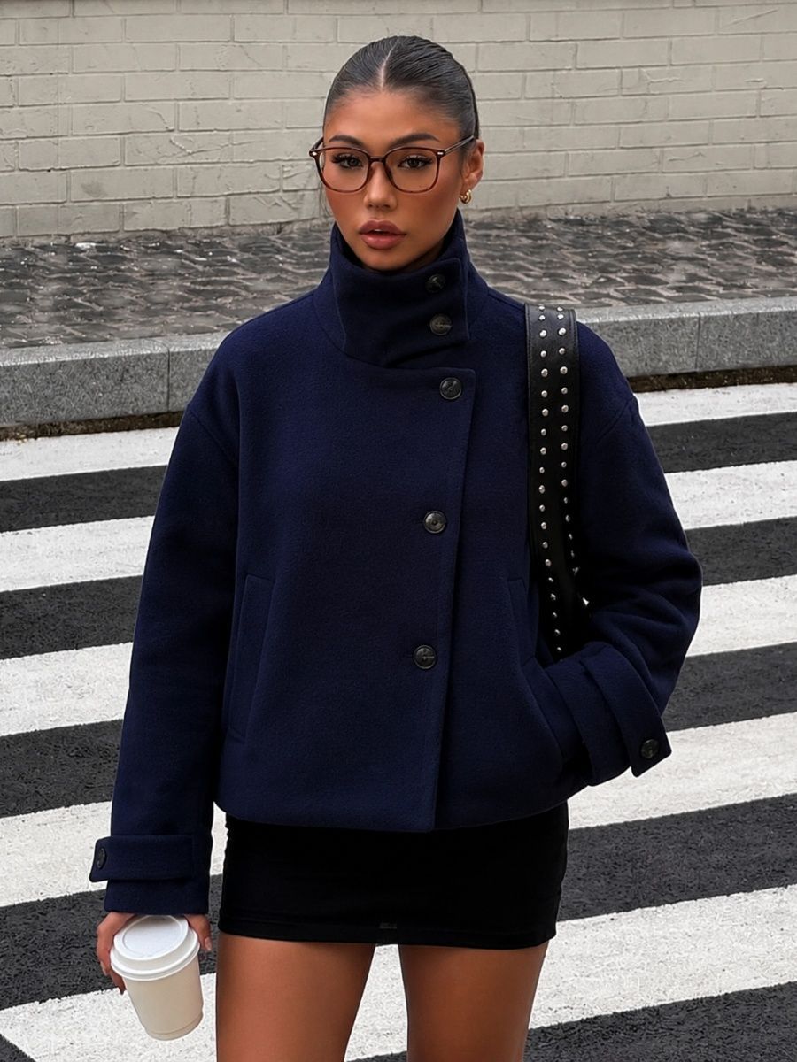 Пальто, размер S, navy blue