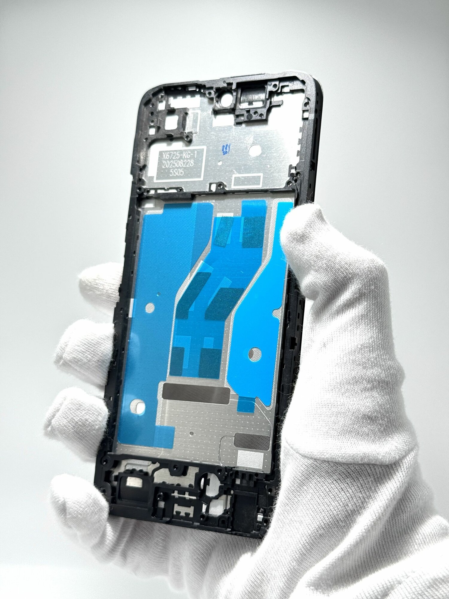 Рамка дисплея для Infinix Smart 10 (X6725) (черный), рамка экрана, запчасть для смартфона