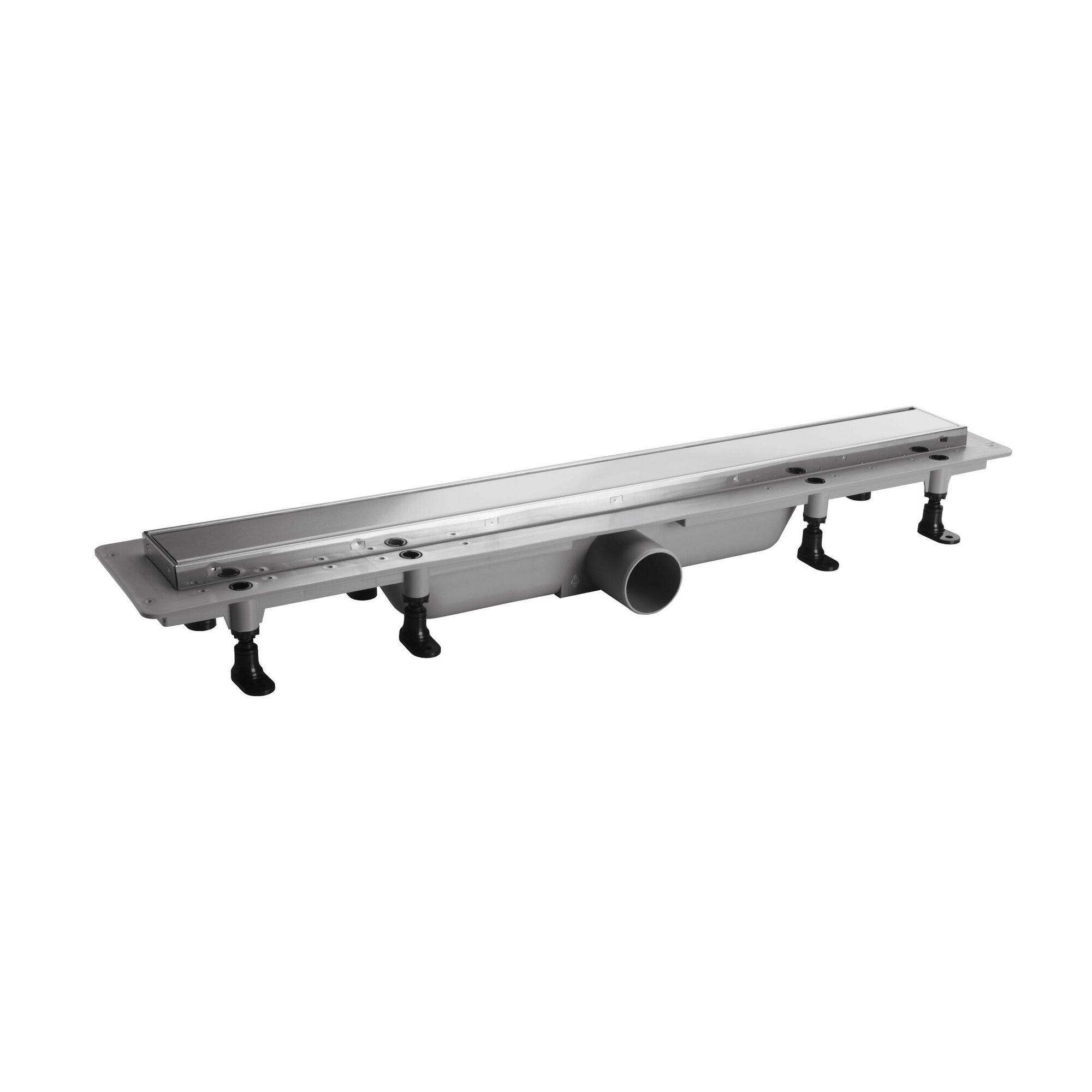 Душевой лоток PlastBrno Design 4 55 SZH4550 с решеткой цвет Хром под плитку