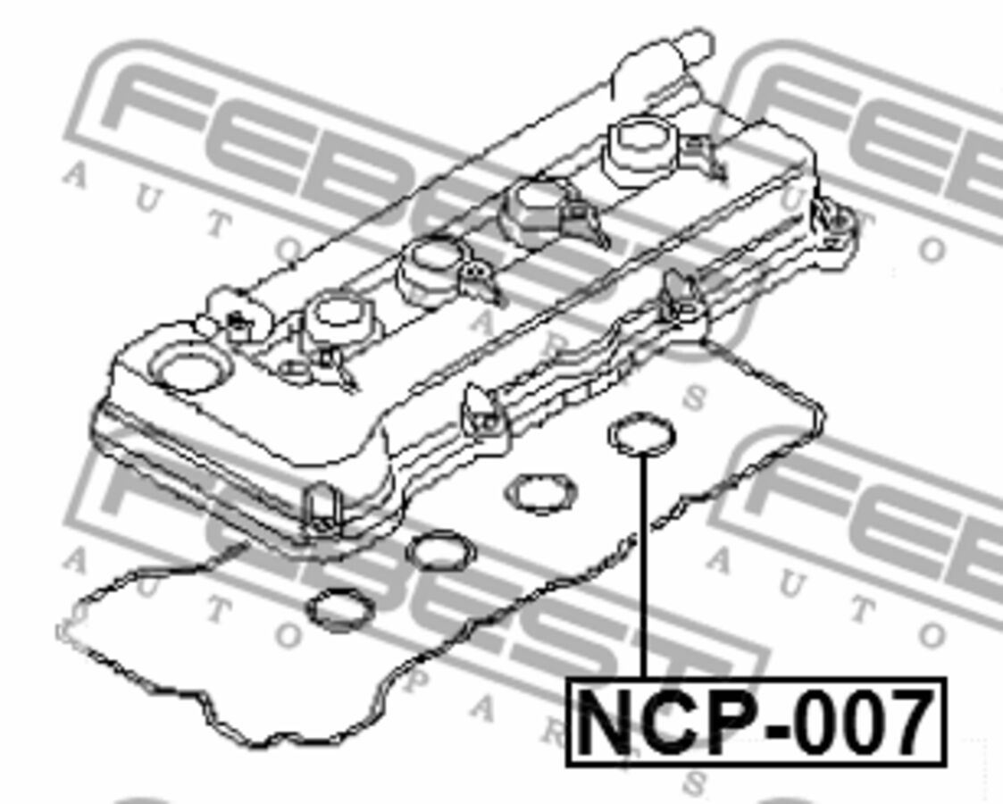 Кольцо Уплотнительное Свечного Колодца (FEBEST NCP-007)