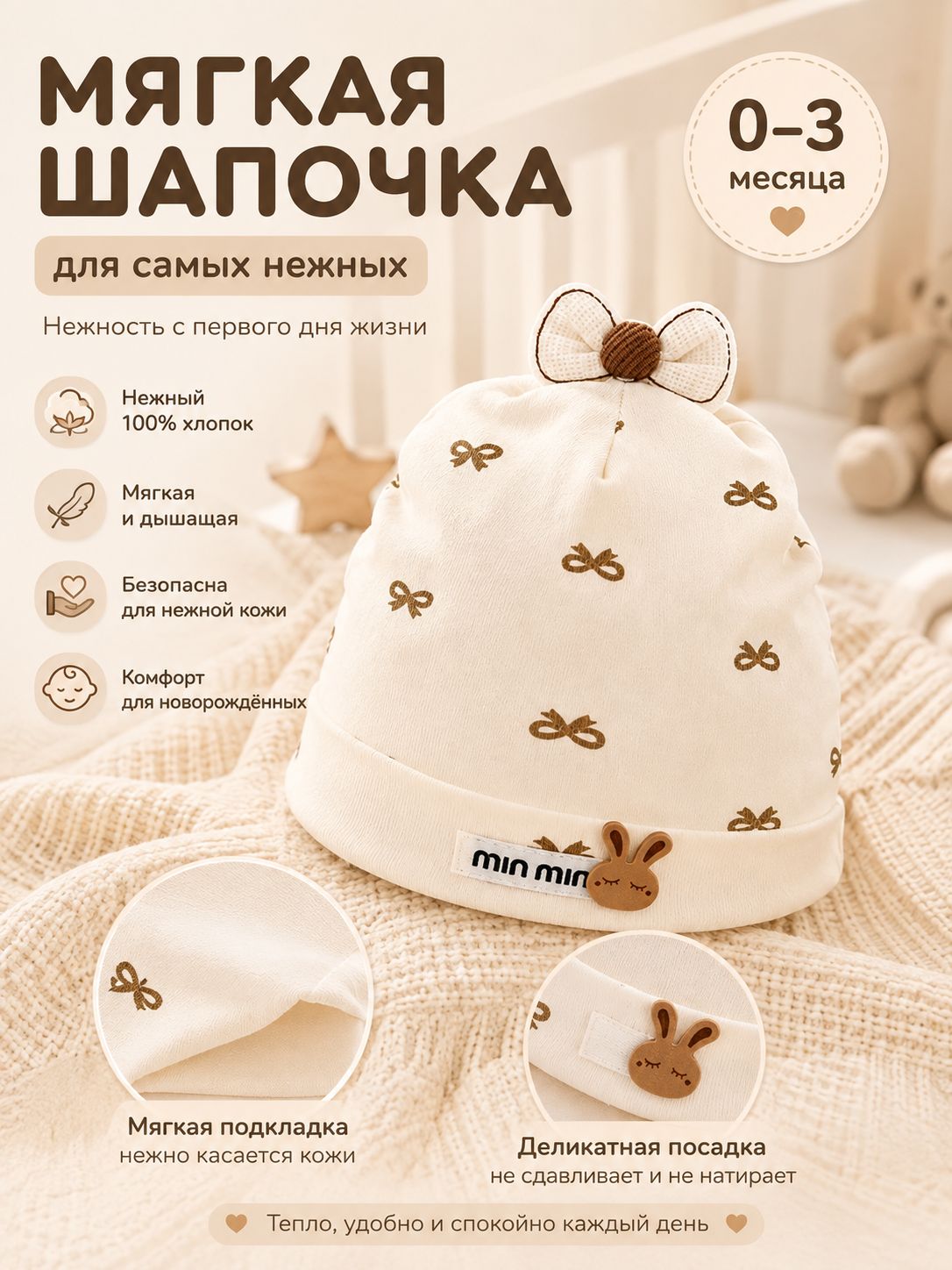 Чепчик  для детей