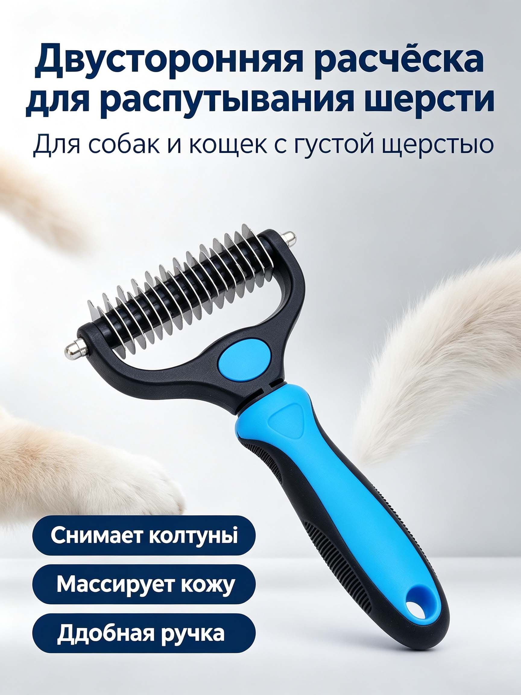 Расческа для массажа и расчесывания домашних животных, чистящая расческа для кошек, расческа для собак