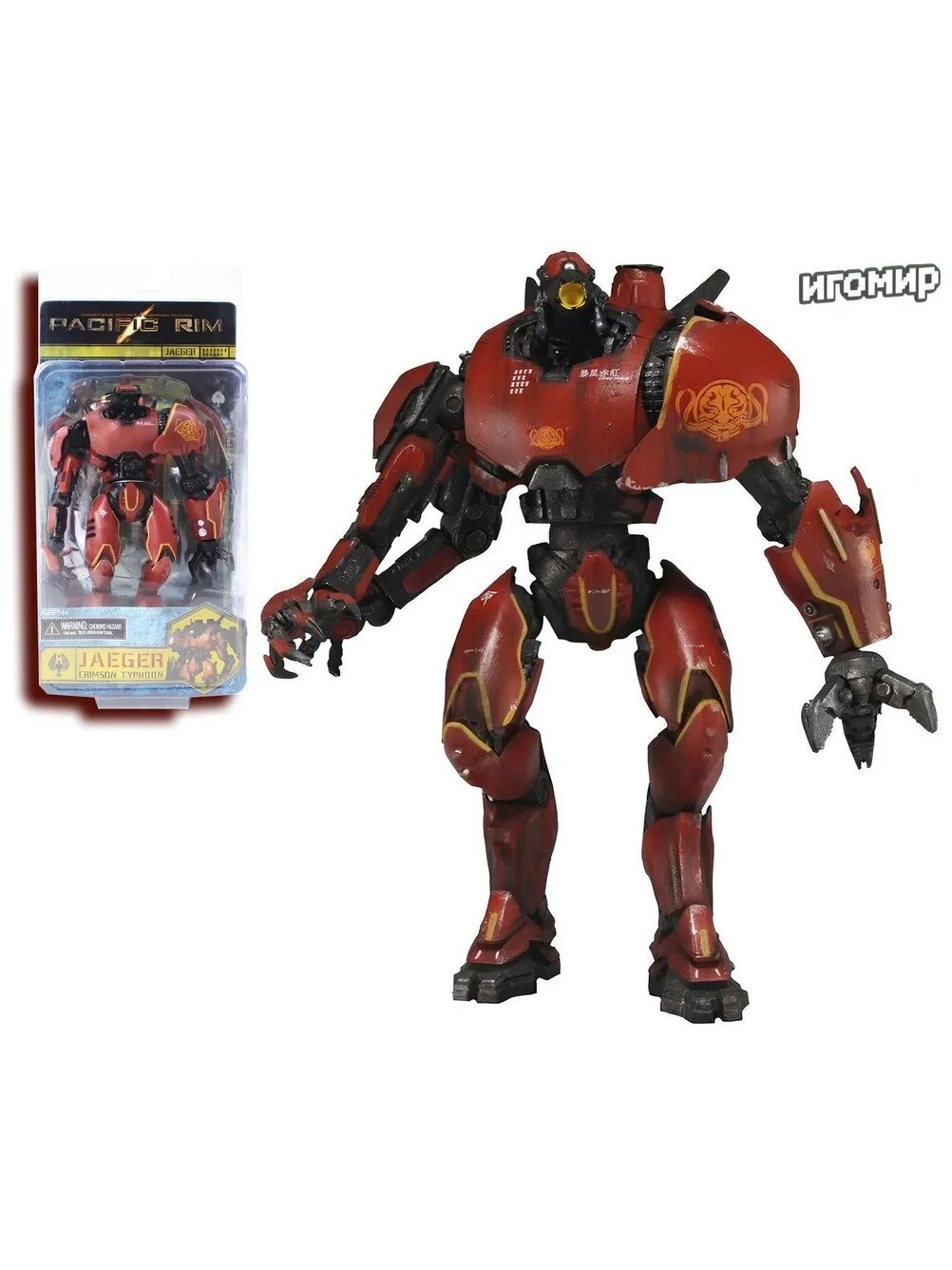 Фигурка егеря Багровый Тайфун Pacific Rim: коллекционная игрушка Crimson Typhoon